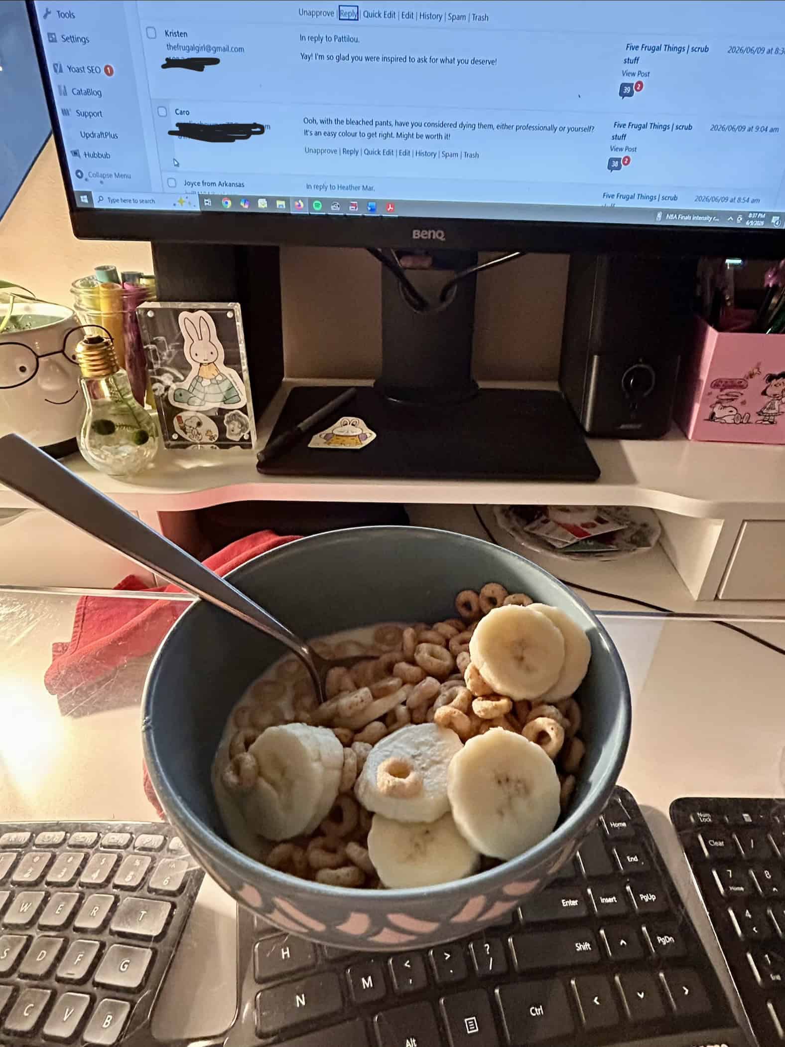 cereal bowl.