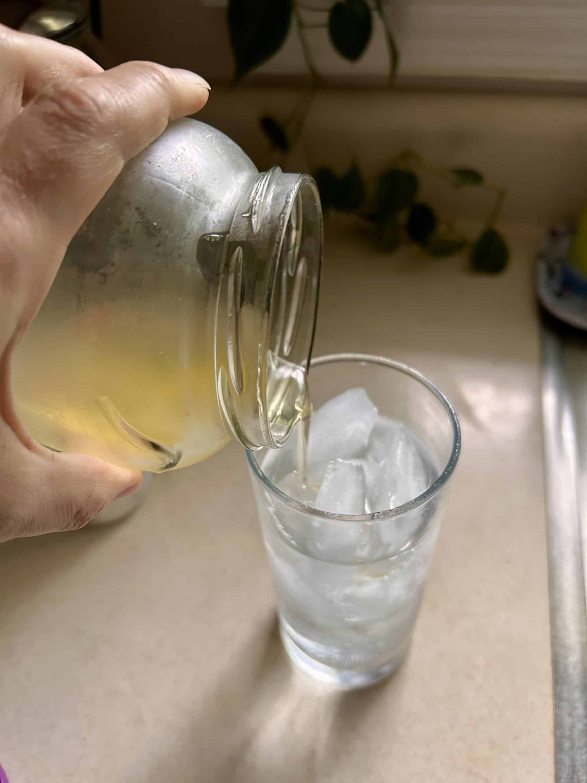 sparkling water.