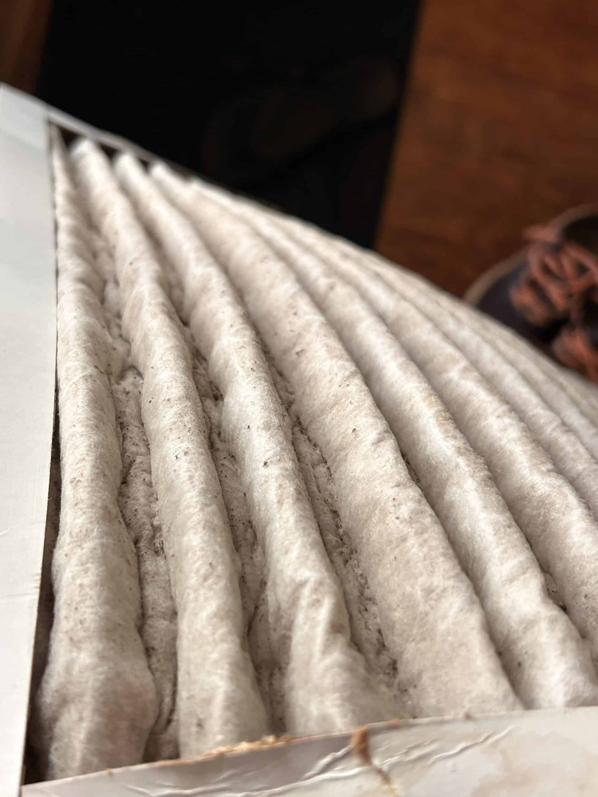dirty air conditioning filter.