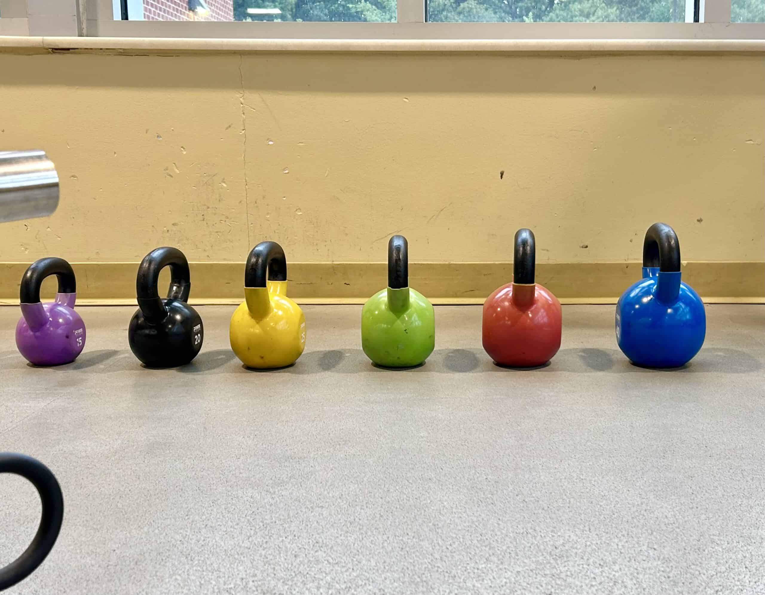 kettlebells.