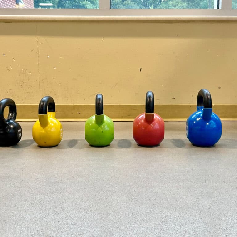 kettlebells.