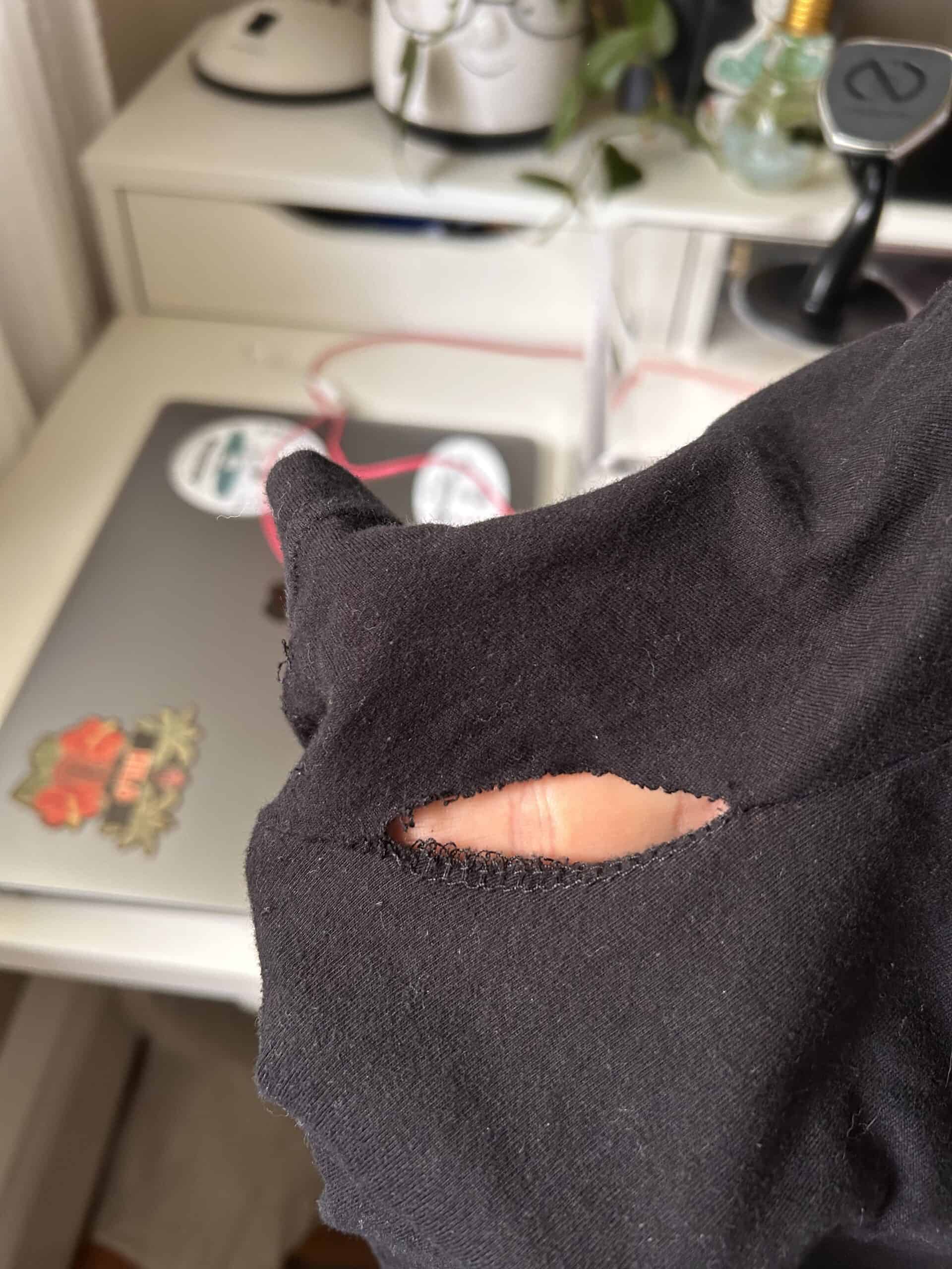 sleeve rip.