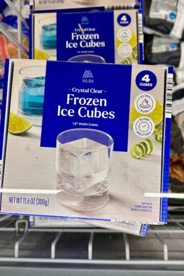 ice cubes.