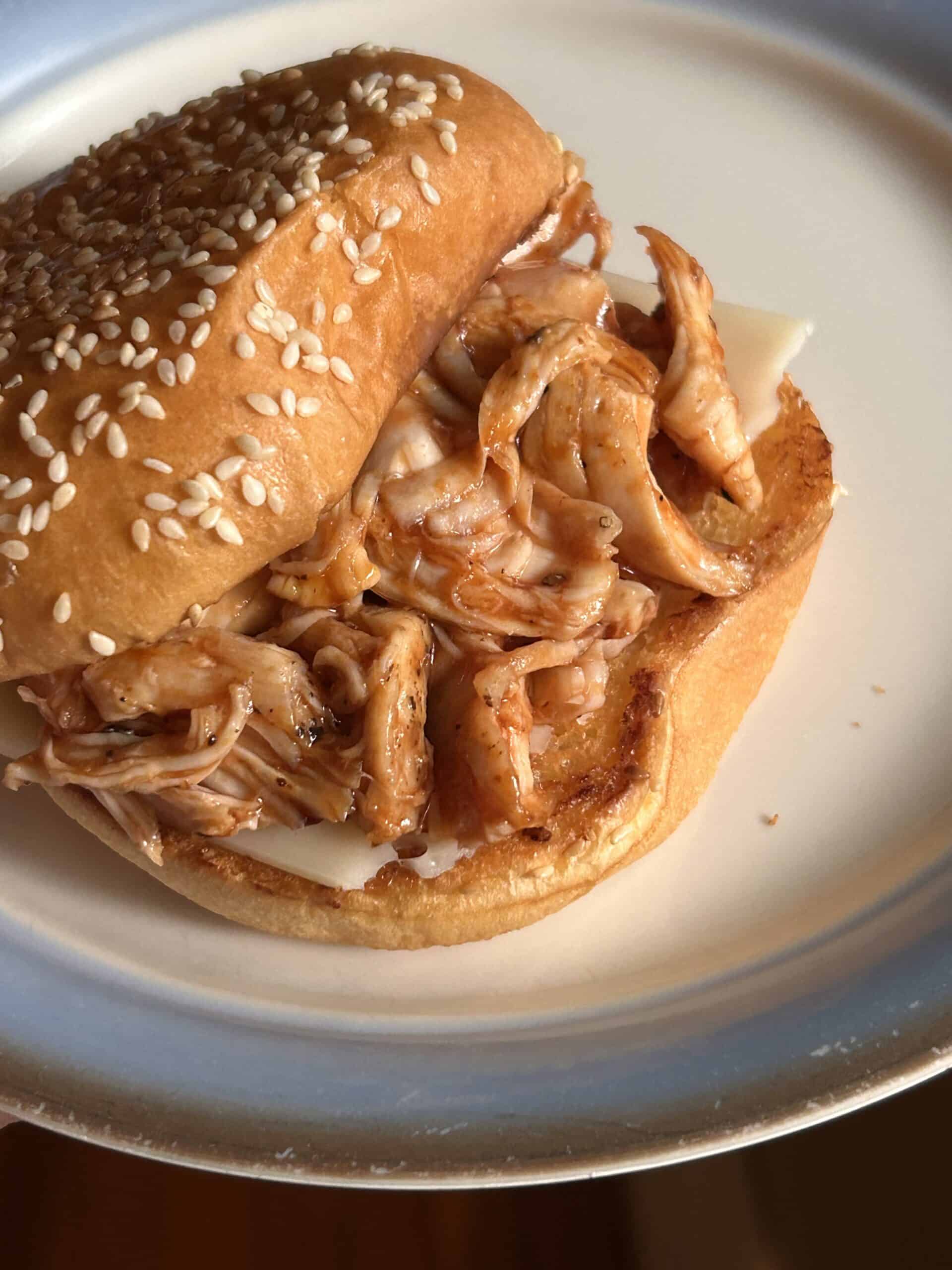 BBQ chicken sandwich.