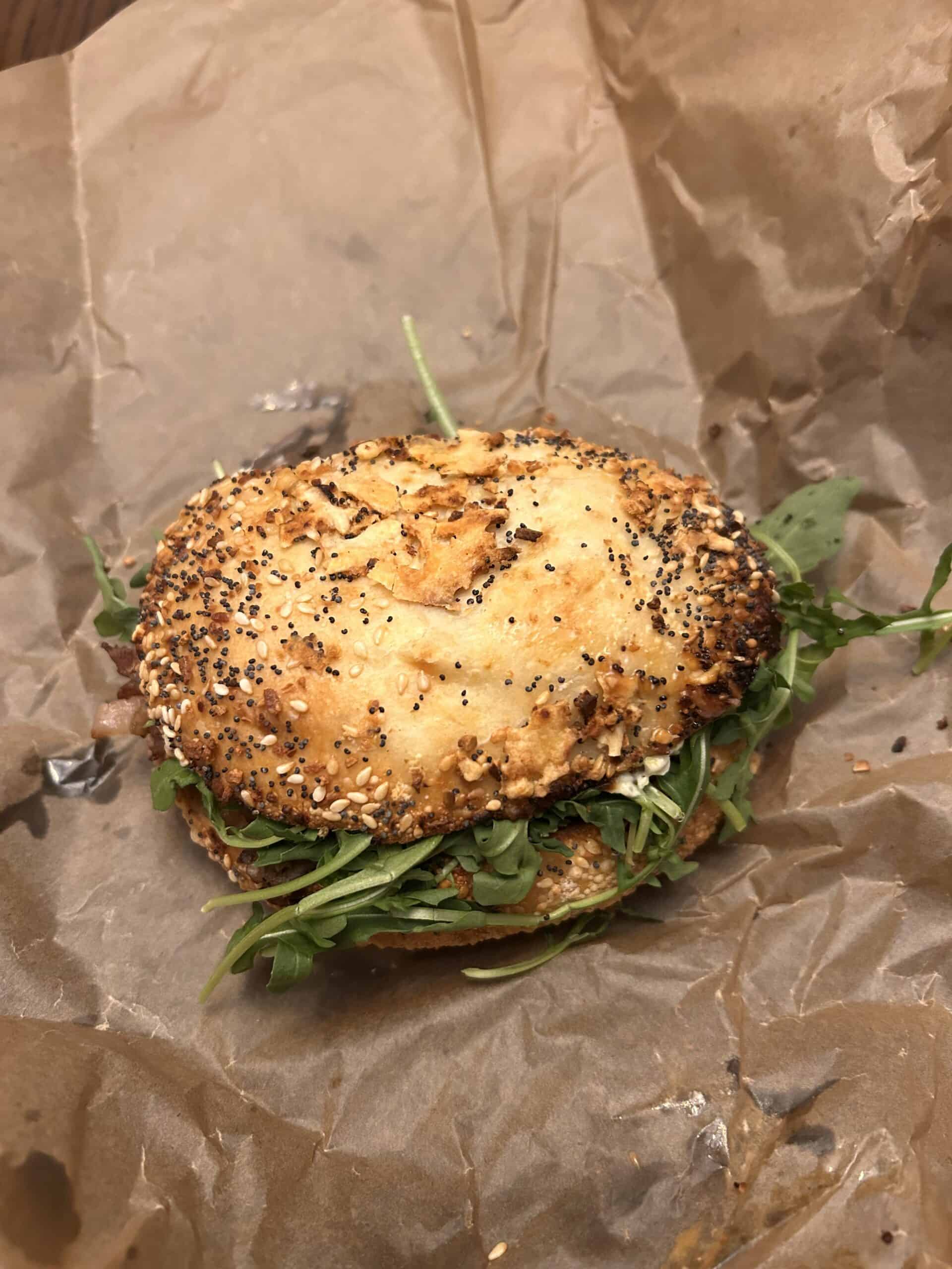 asiago steak sandwich.