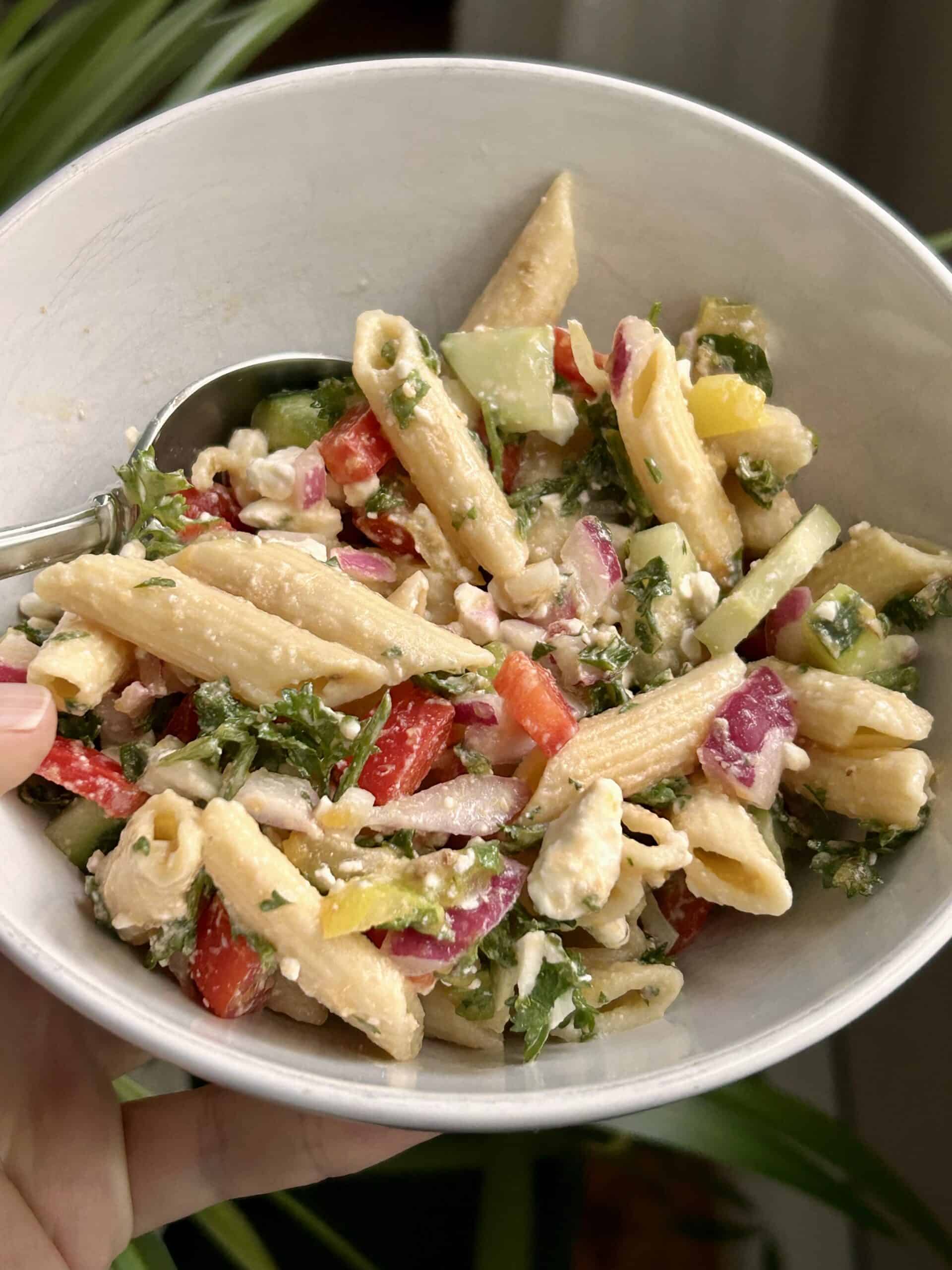 greek pasta salad.