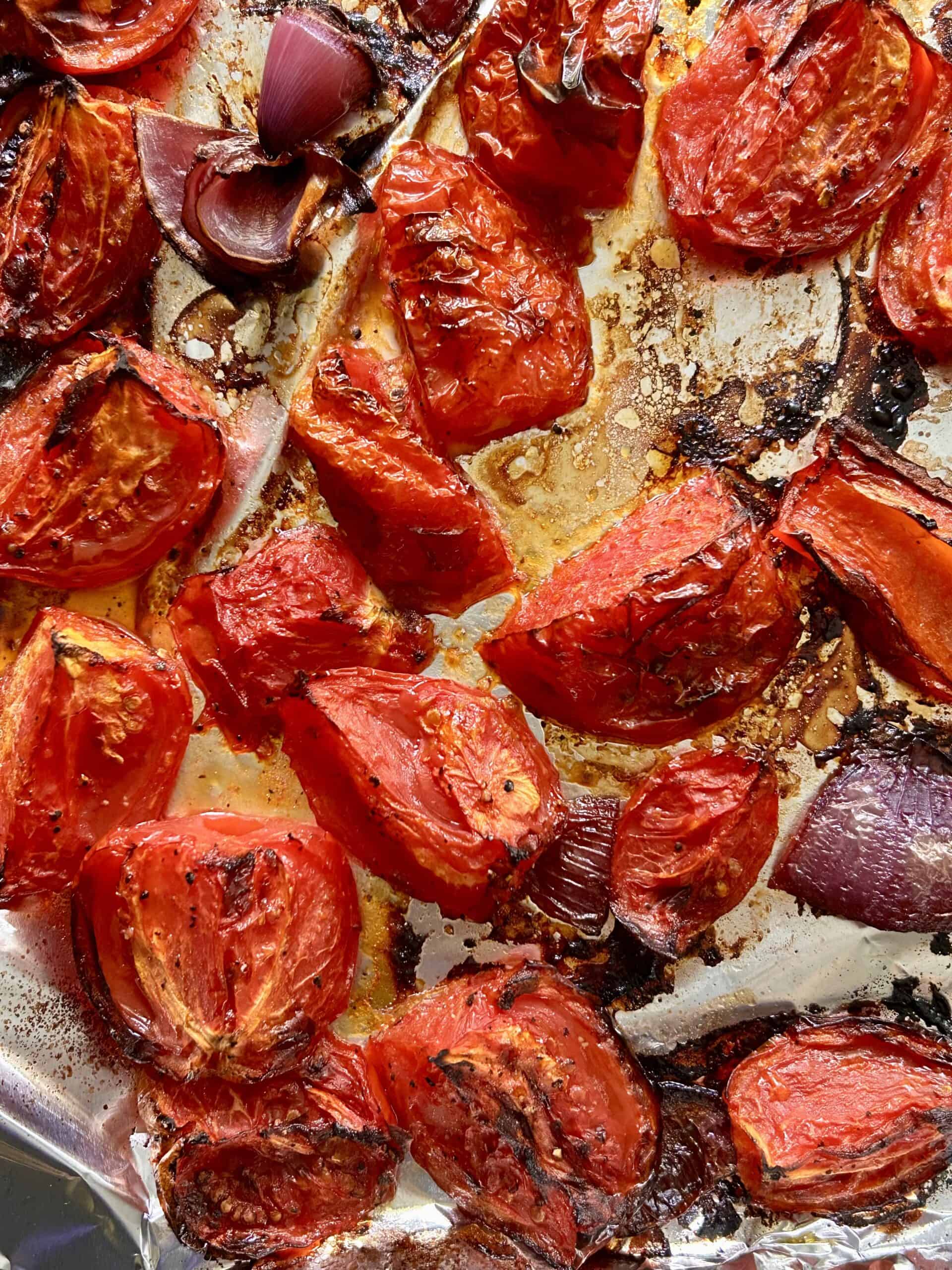 roasted veggies.
