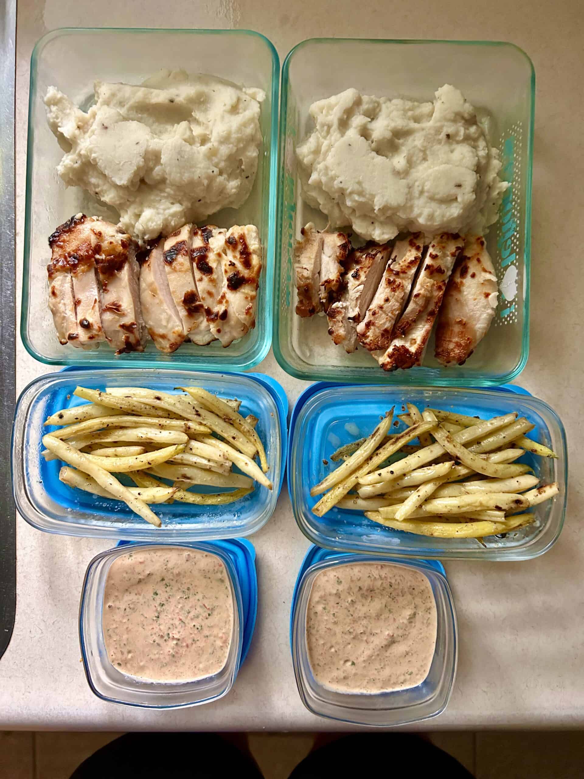 lunch prep meals.