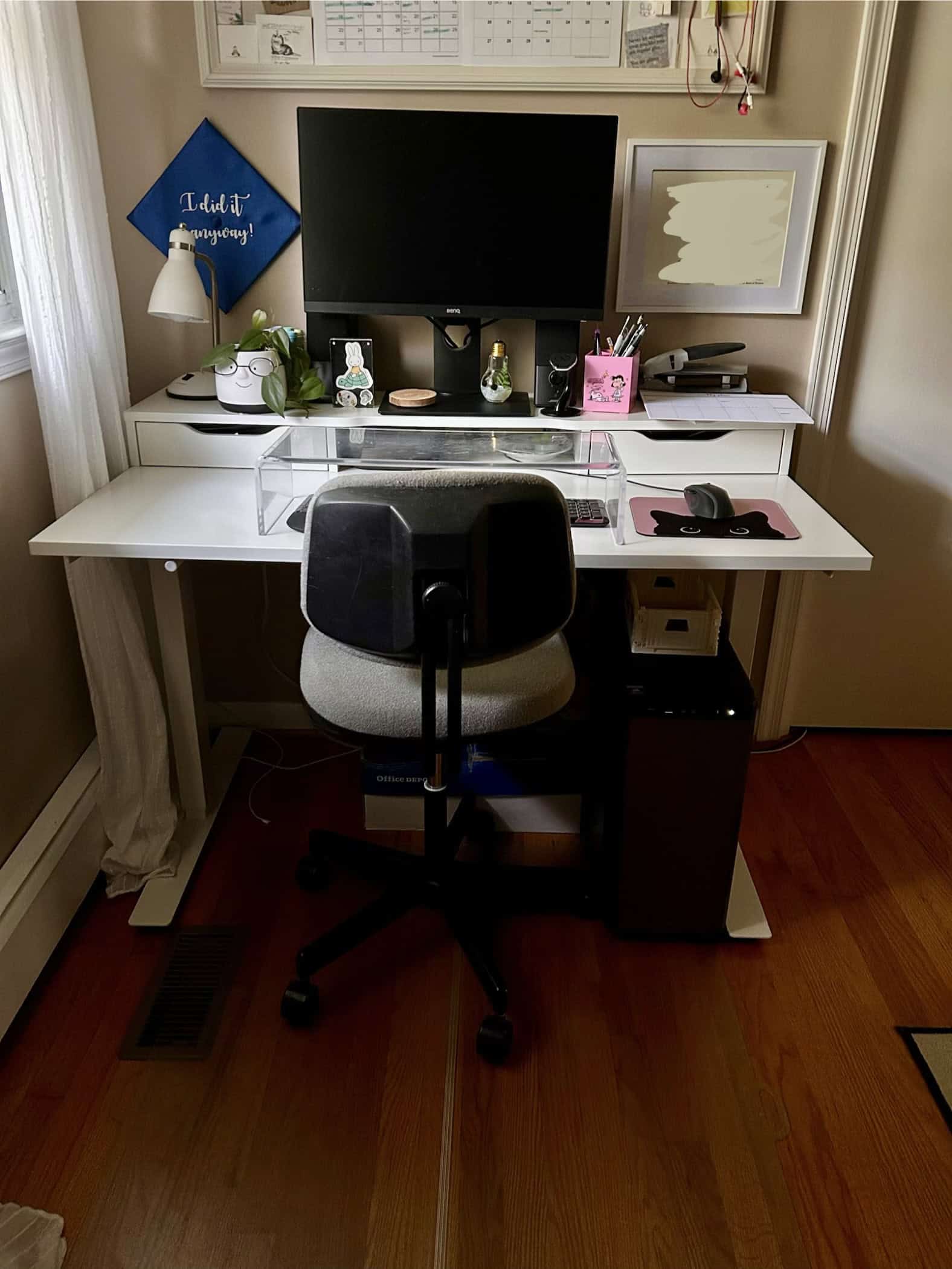 home office desk.