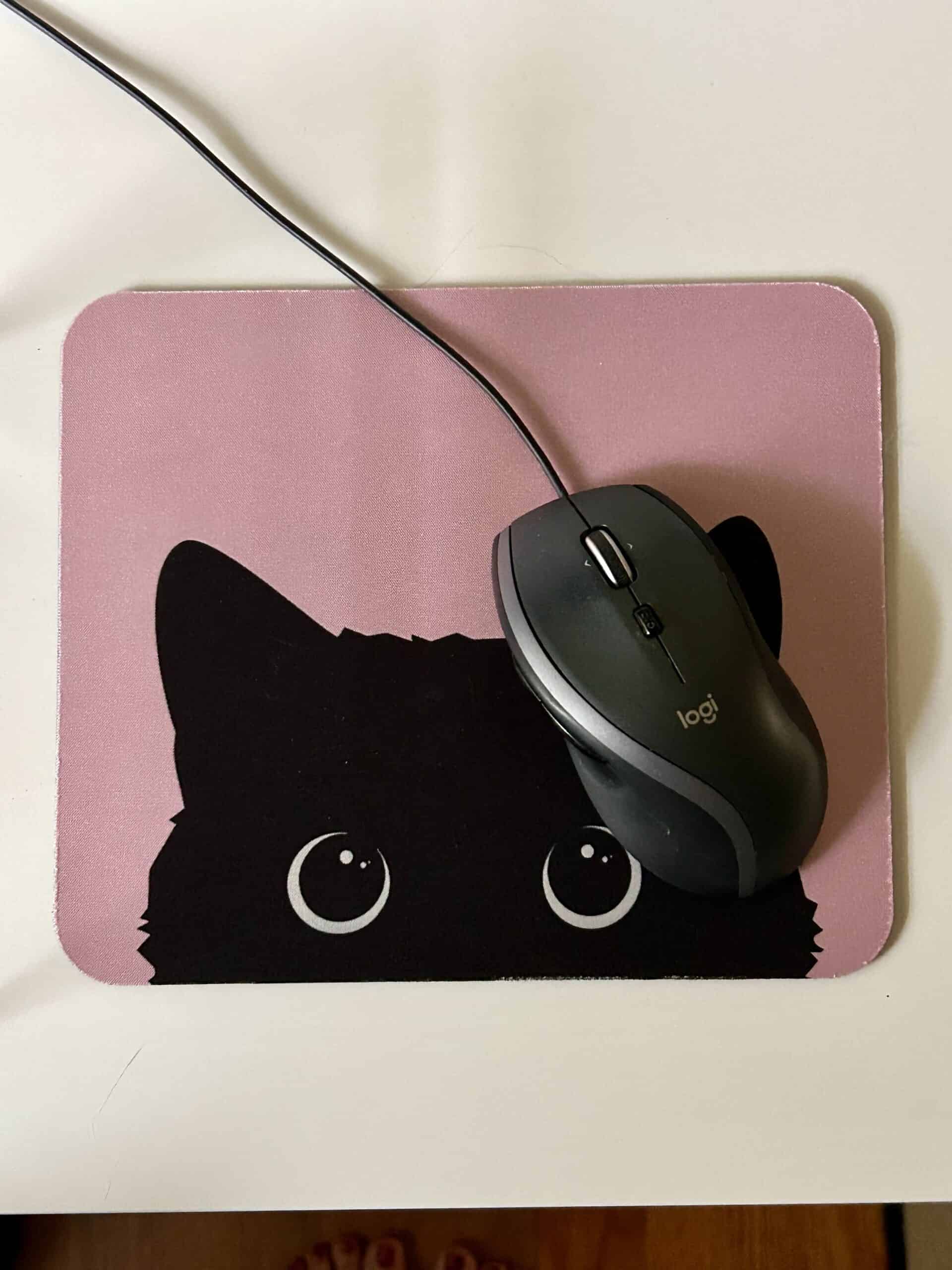 cat mouse pad.