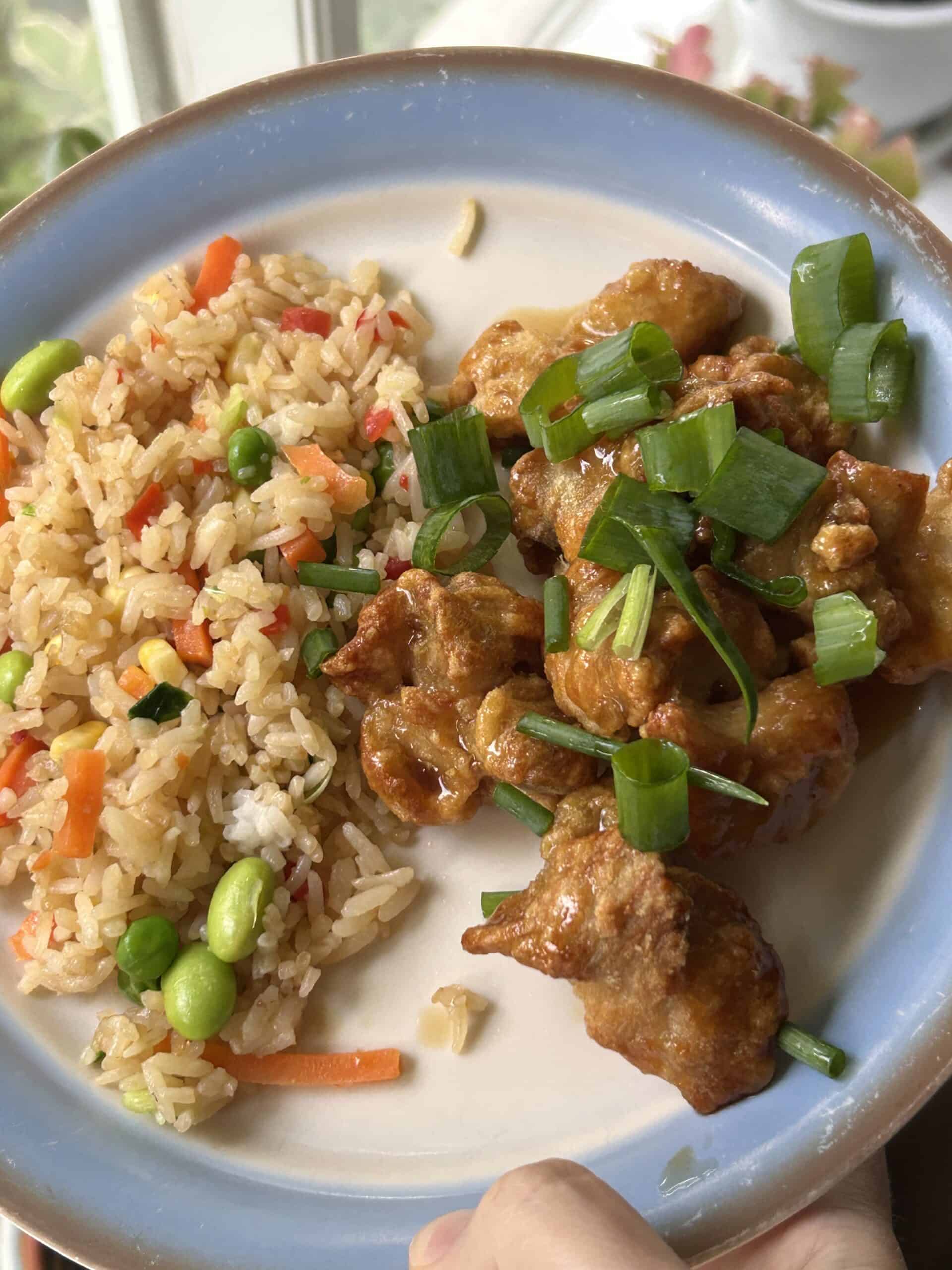 orange chicken.