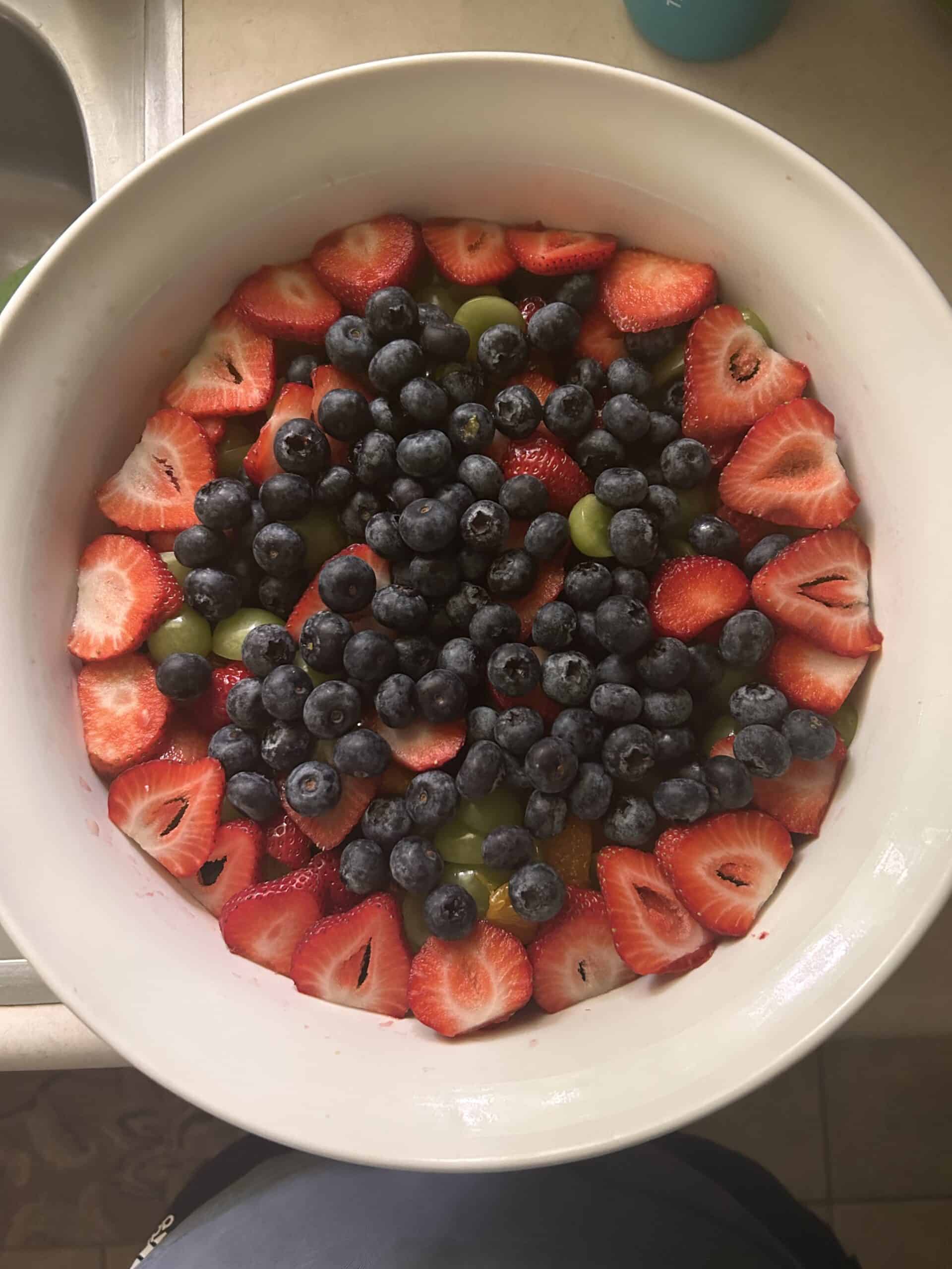 fruit salad bowl.