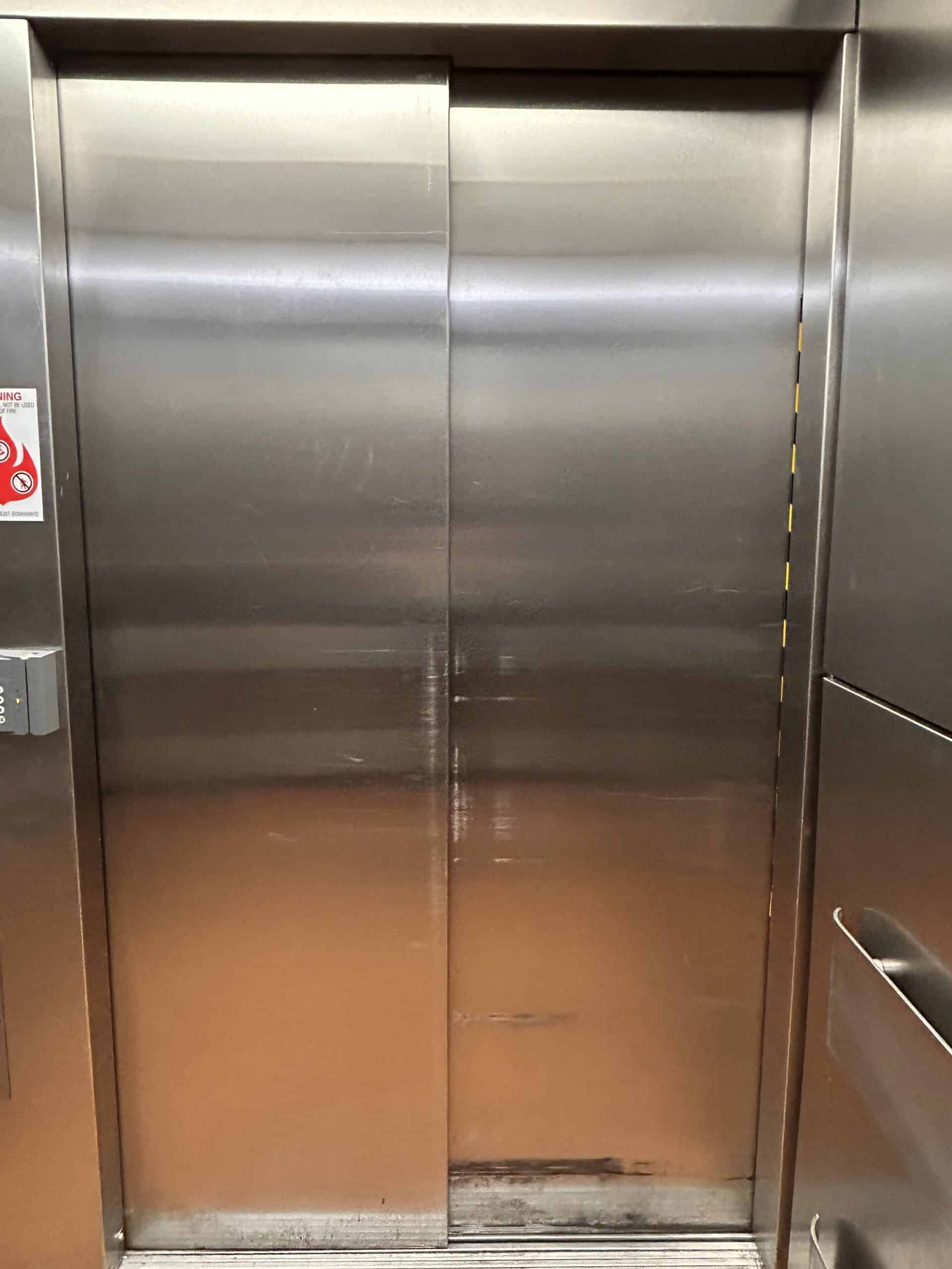 elevator doors.