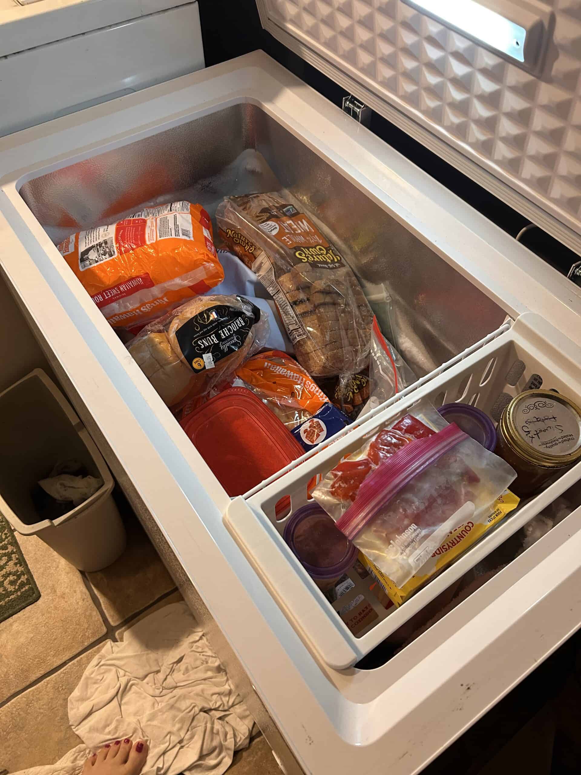 chest freezer.