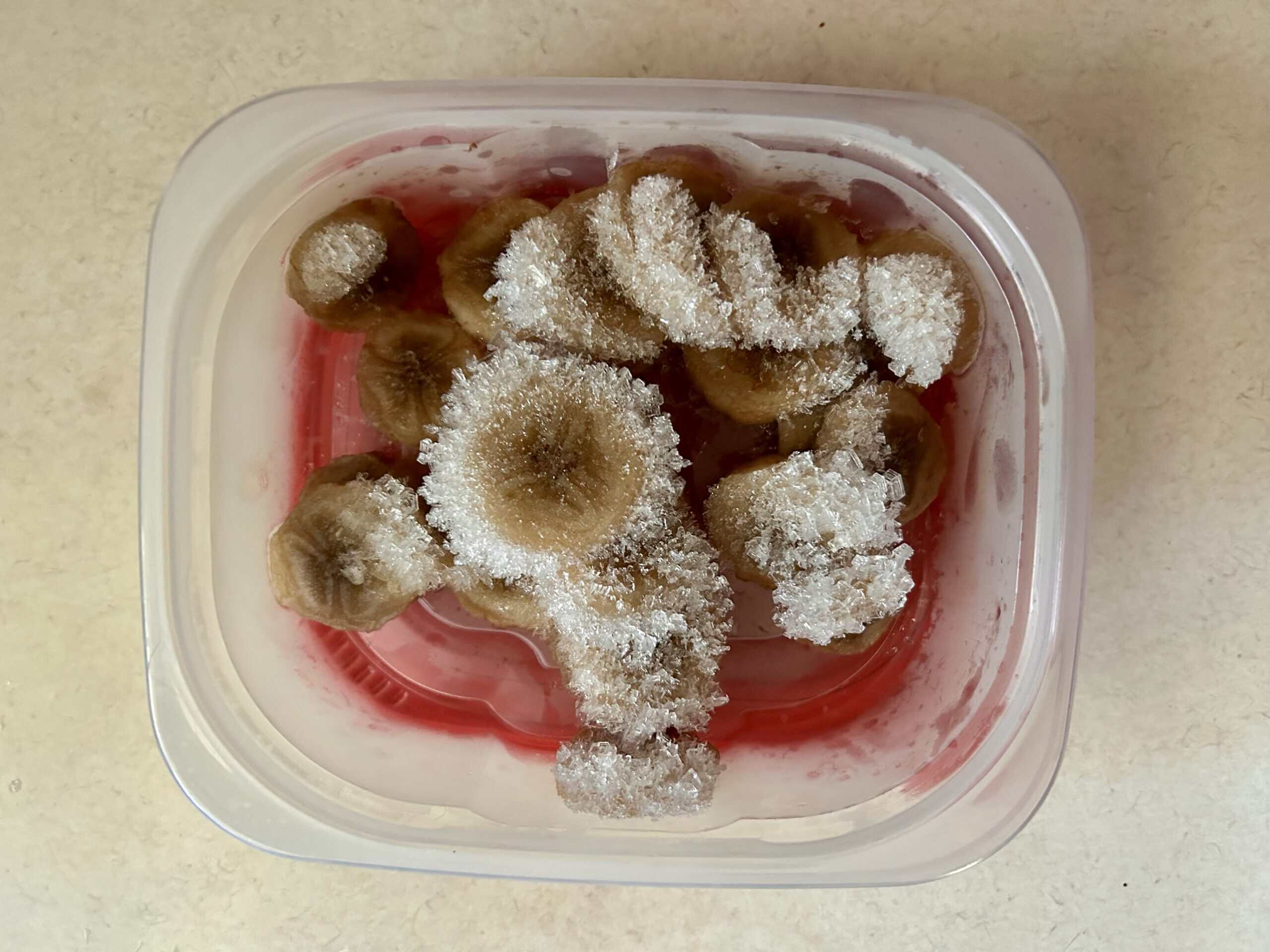 frozen bananas.