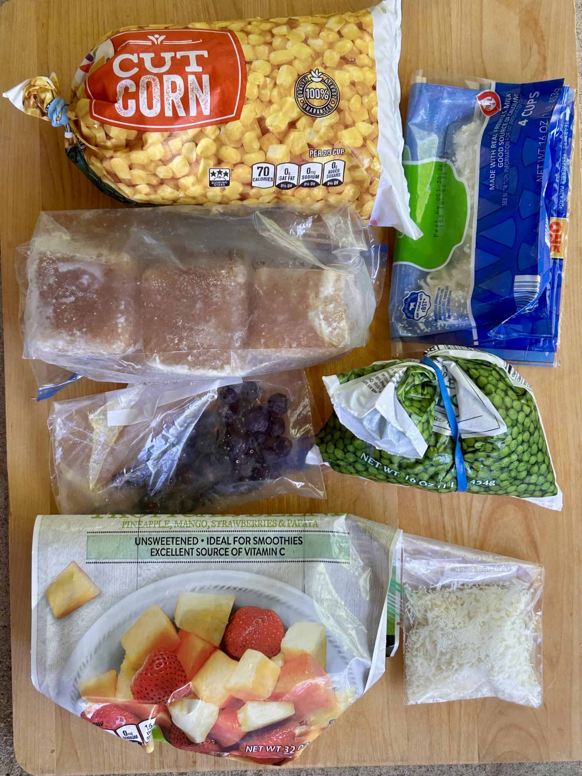freezer contents.