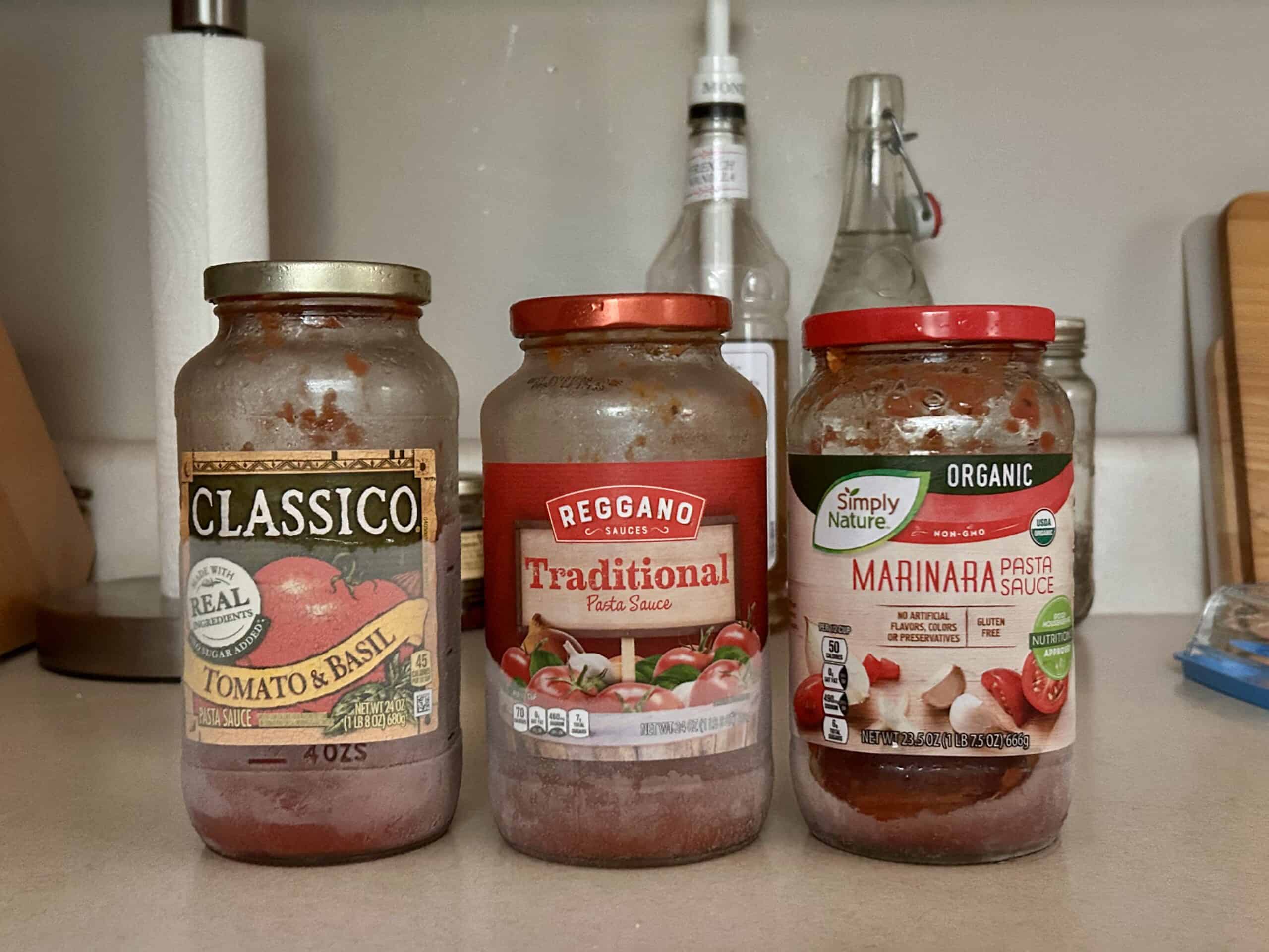 frozen tomato sauce.