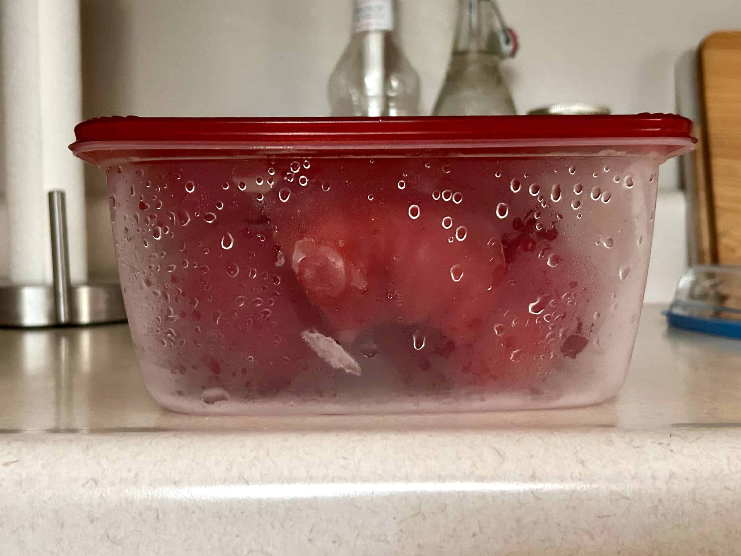 frozen tomatoes.
