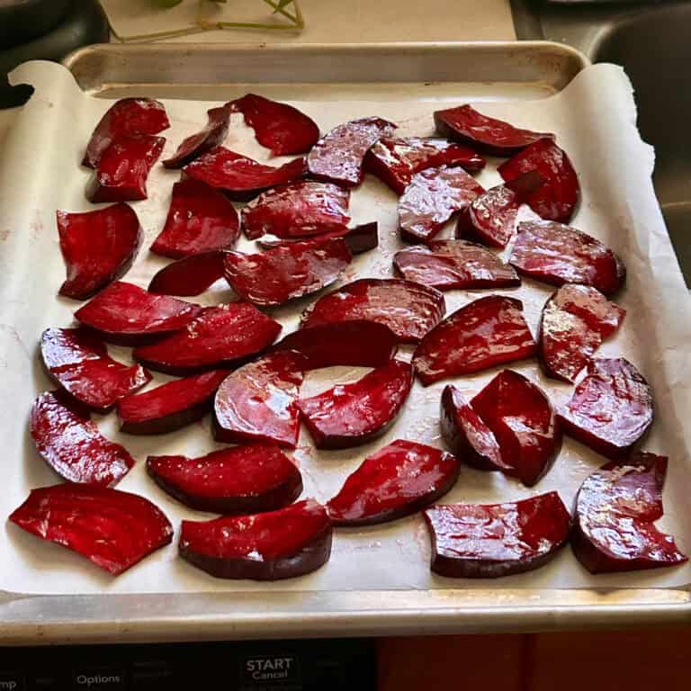 roasted beets.