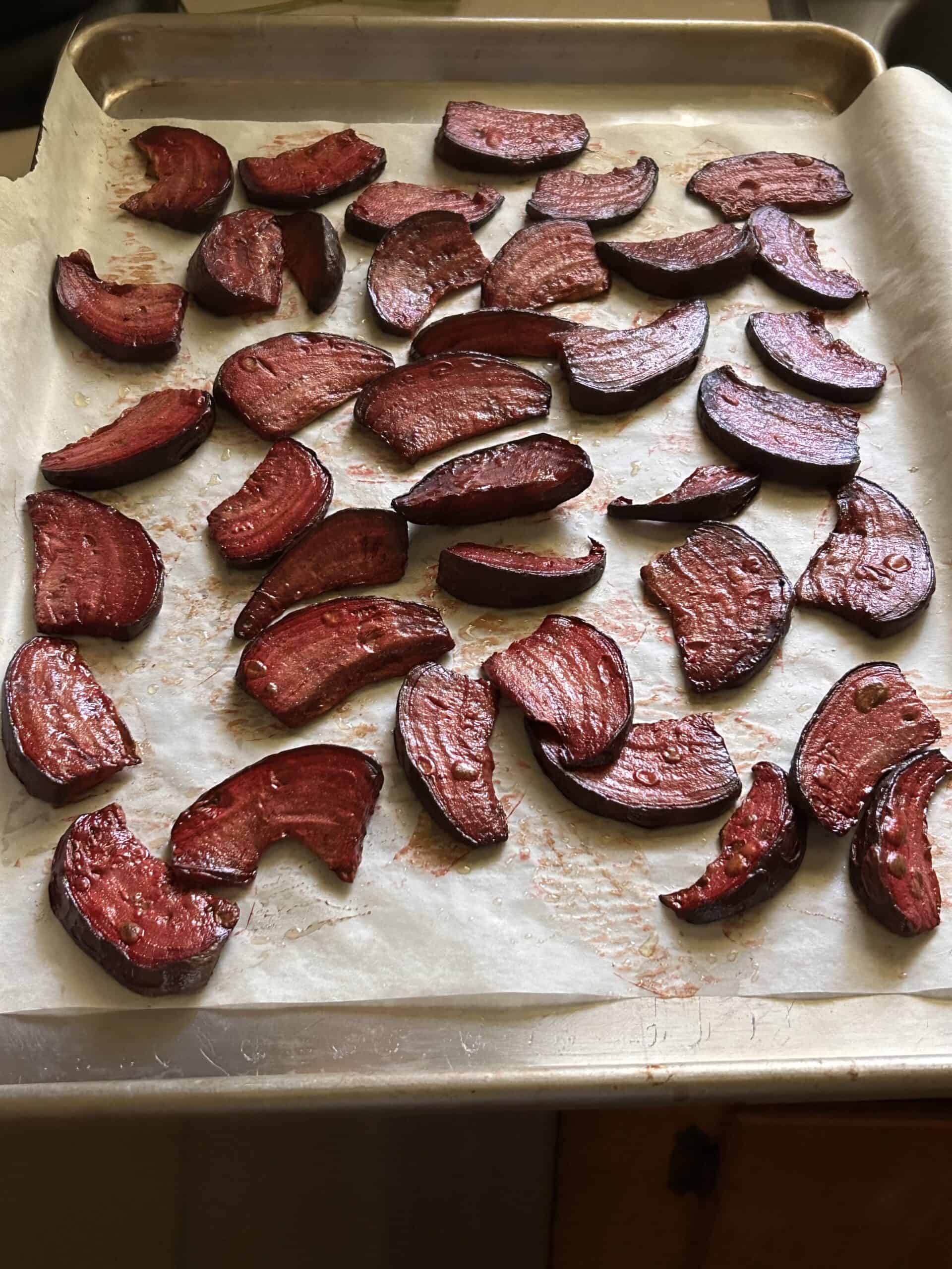 roasted beets.