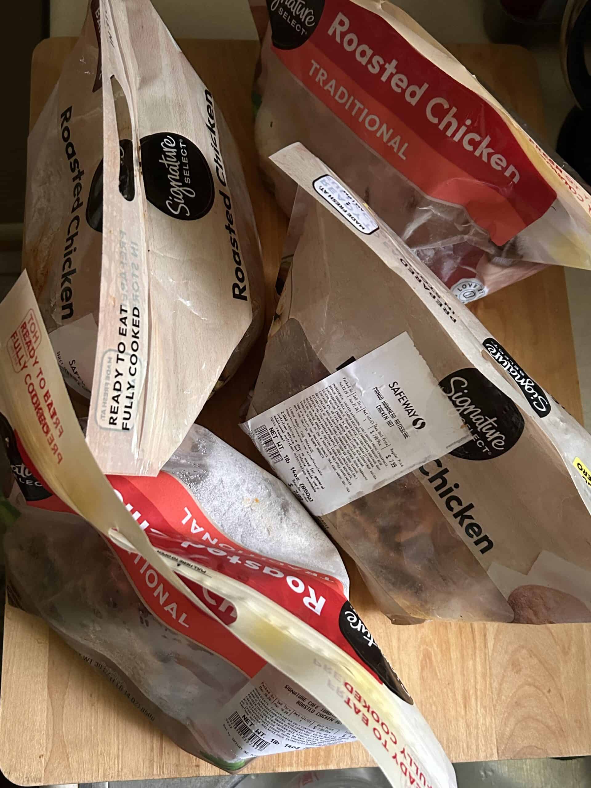 rotisserie chicken bags.