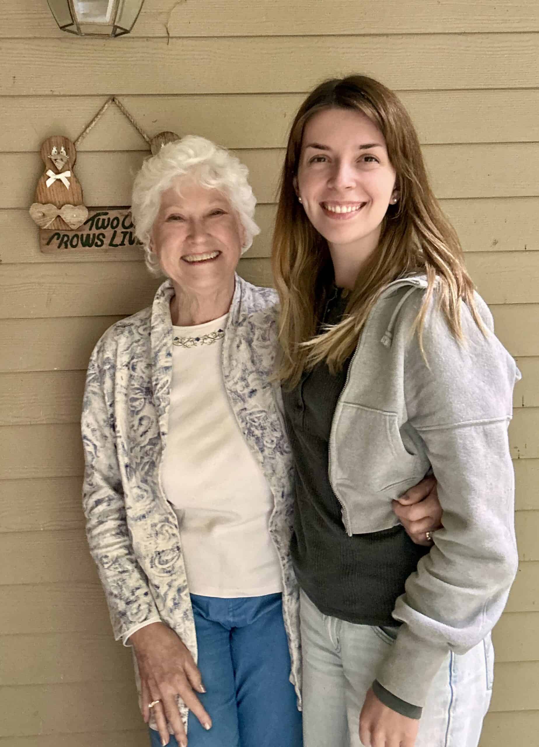Lisey and Aunt Kathy.