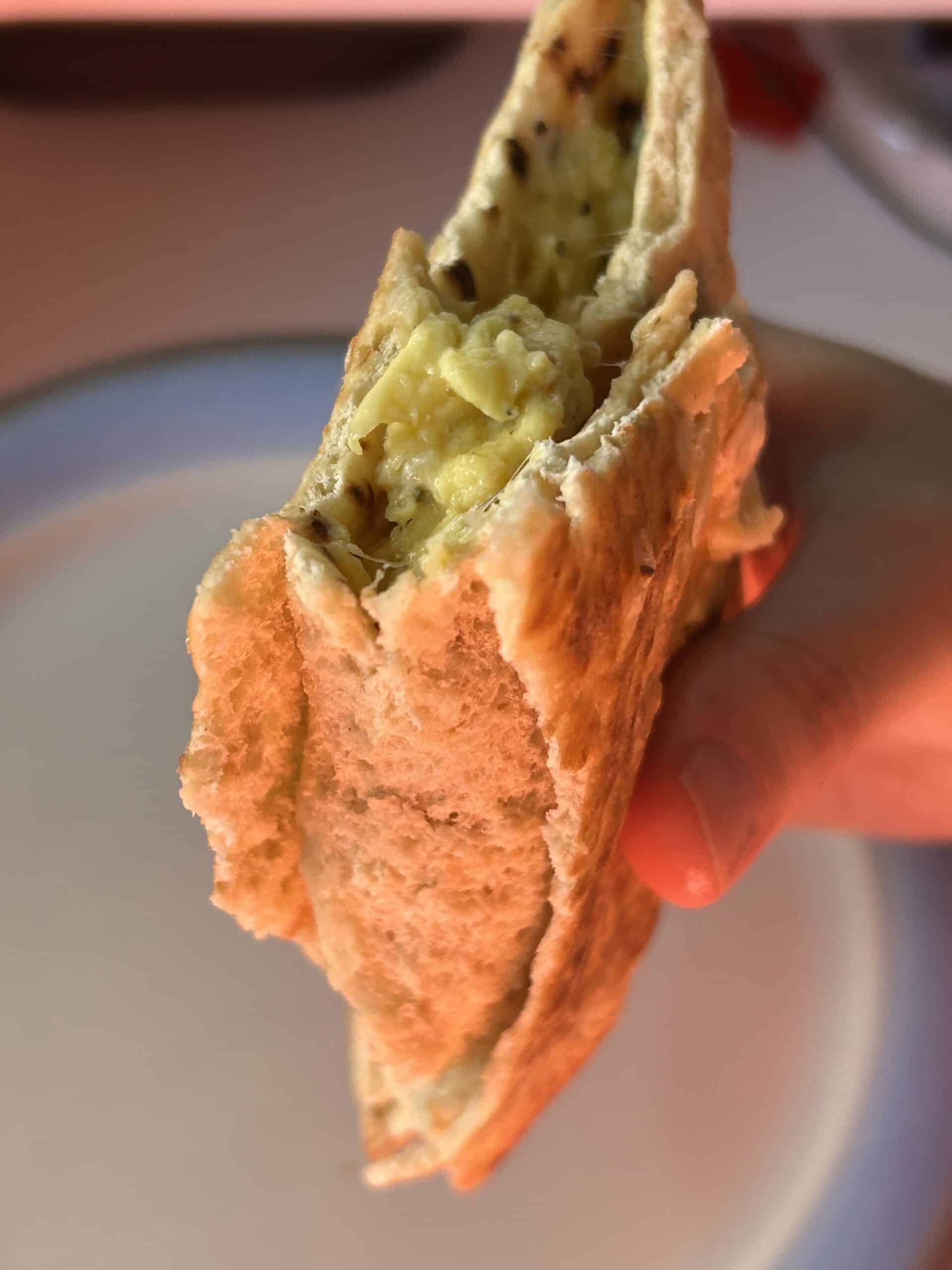 scrambled egg wrap.