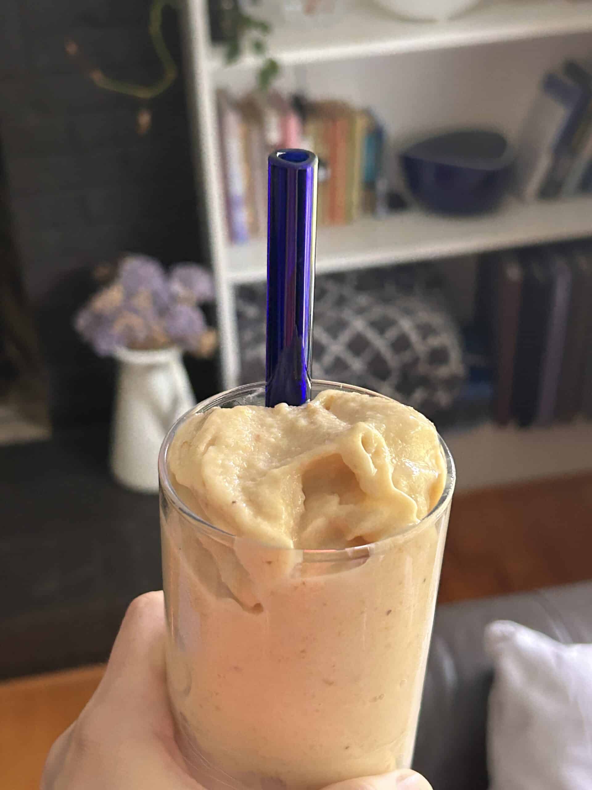 peach smoothie.