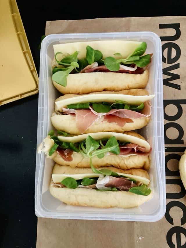 sandwich box.