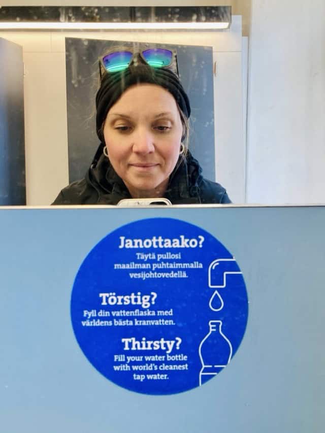 bottled water sign.
