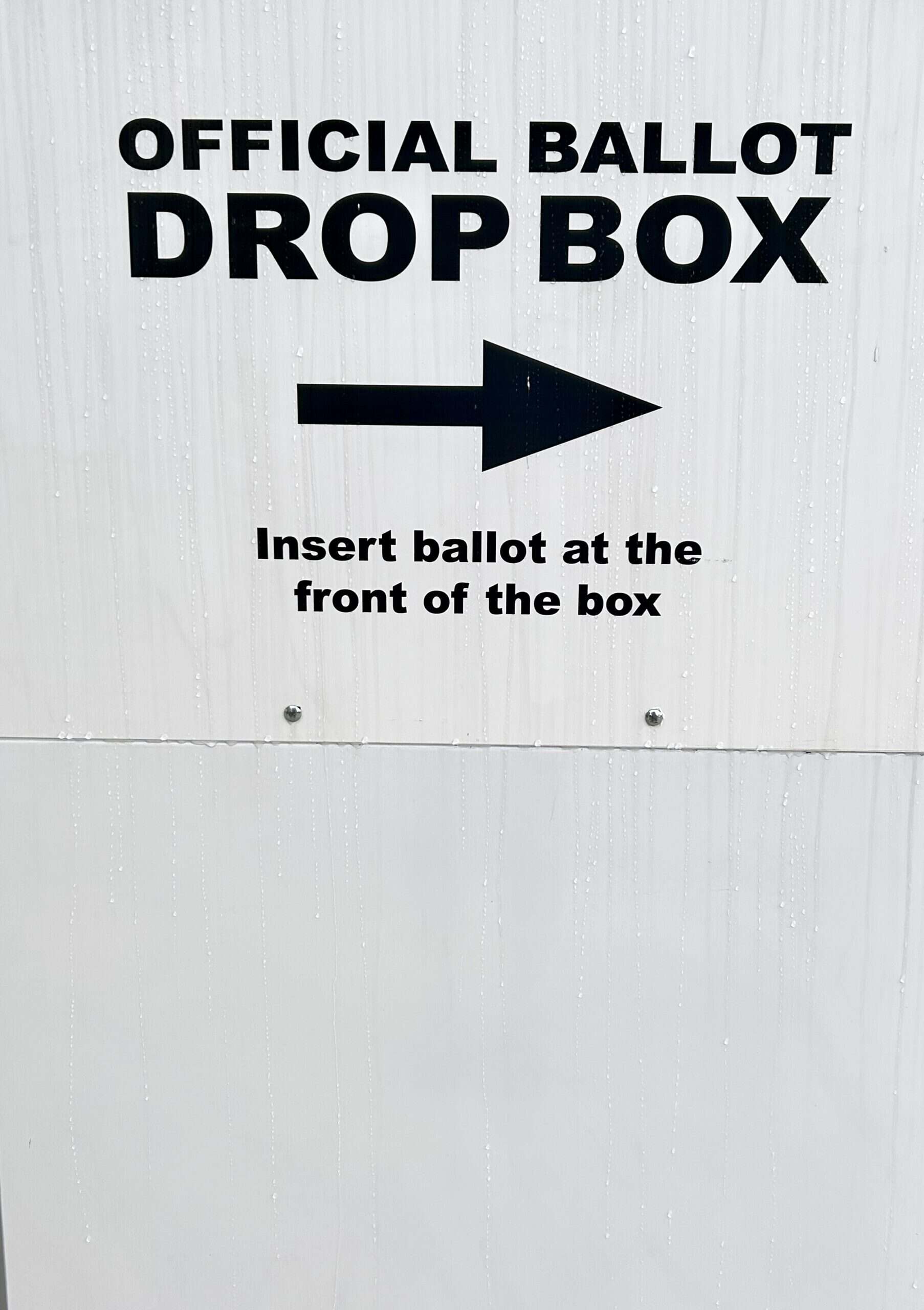ballot drop box.