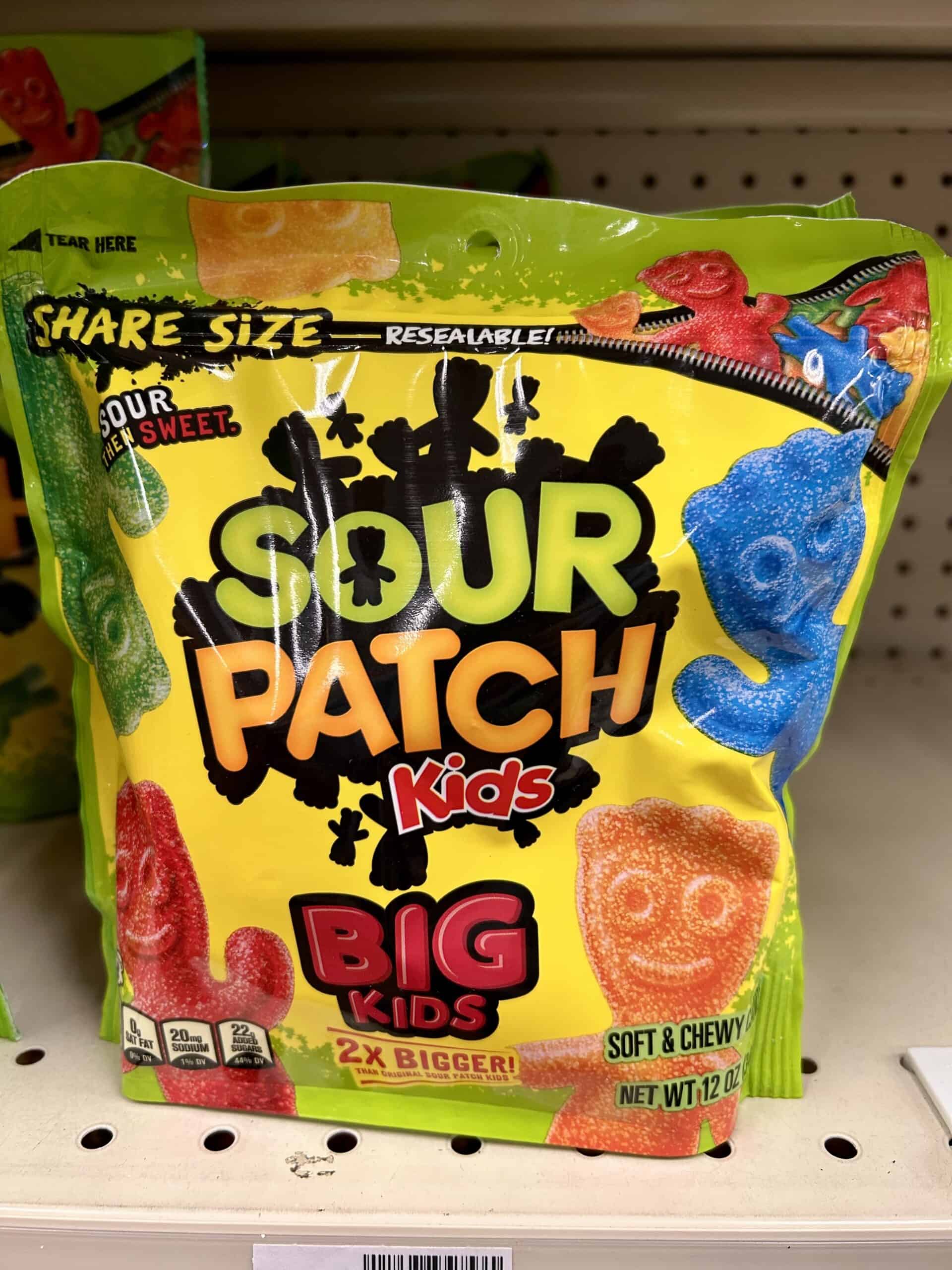 sour patch kids.