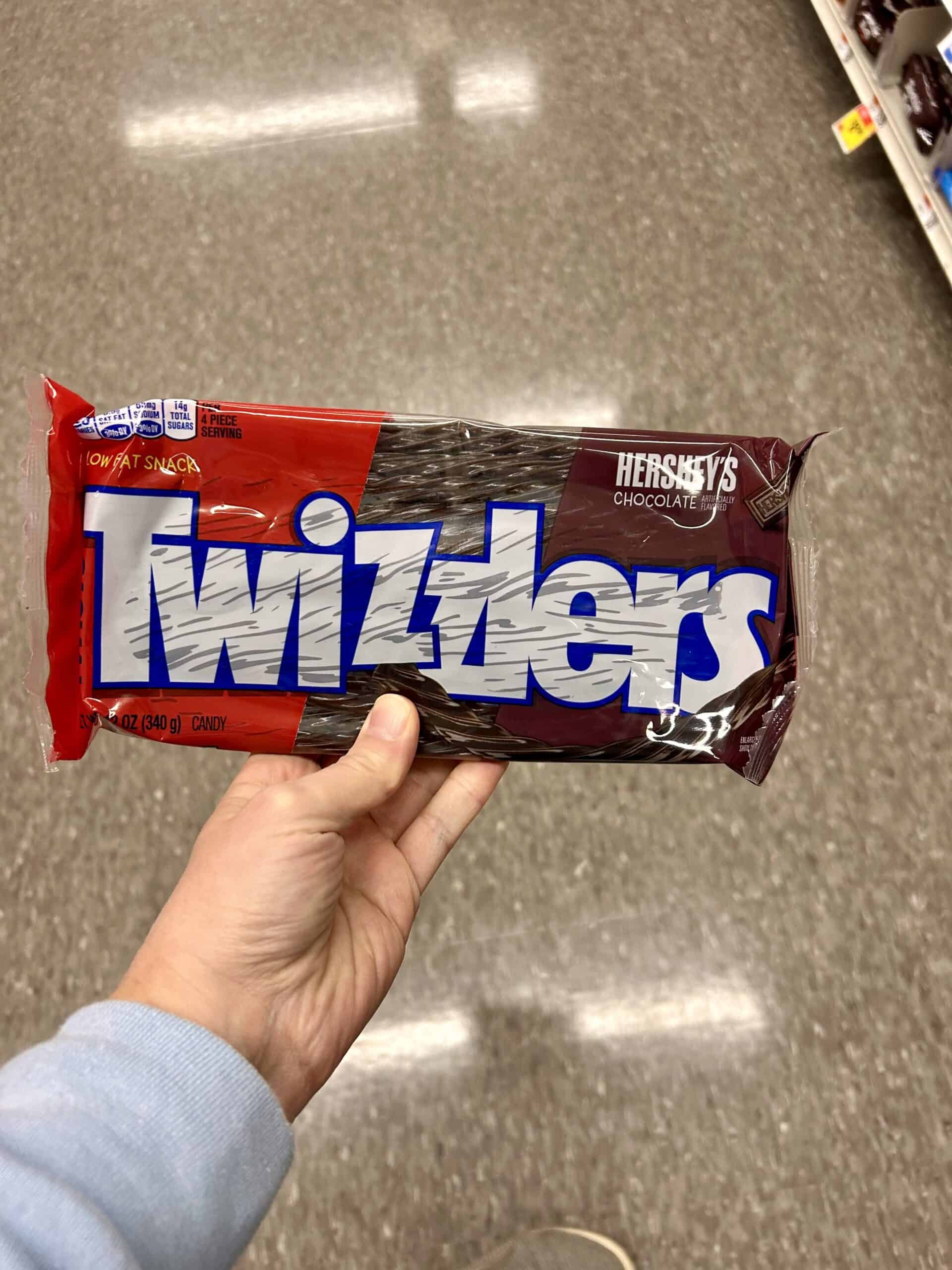 chocolate twizzlers.