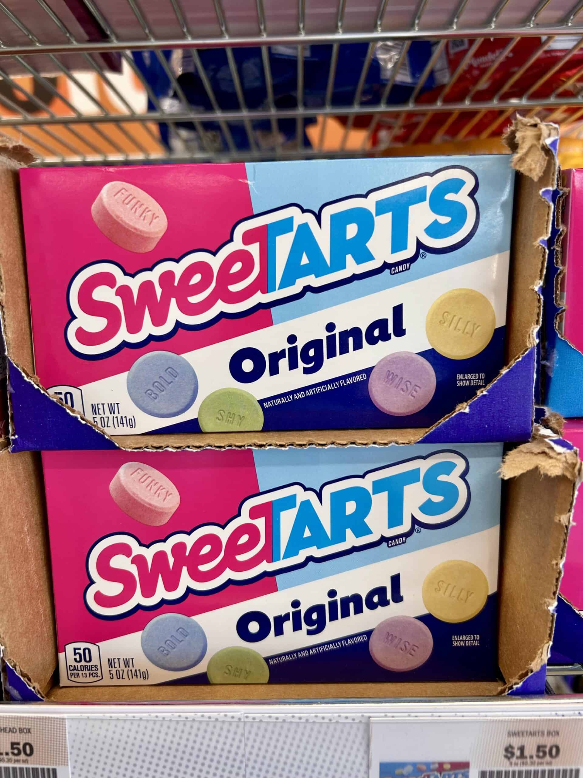 Sweet Tarts boxes.