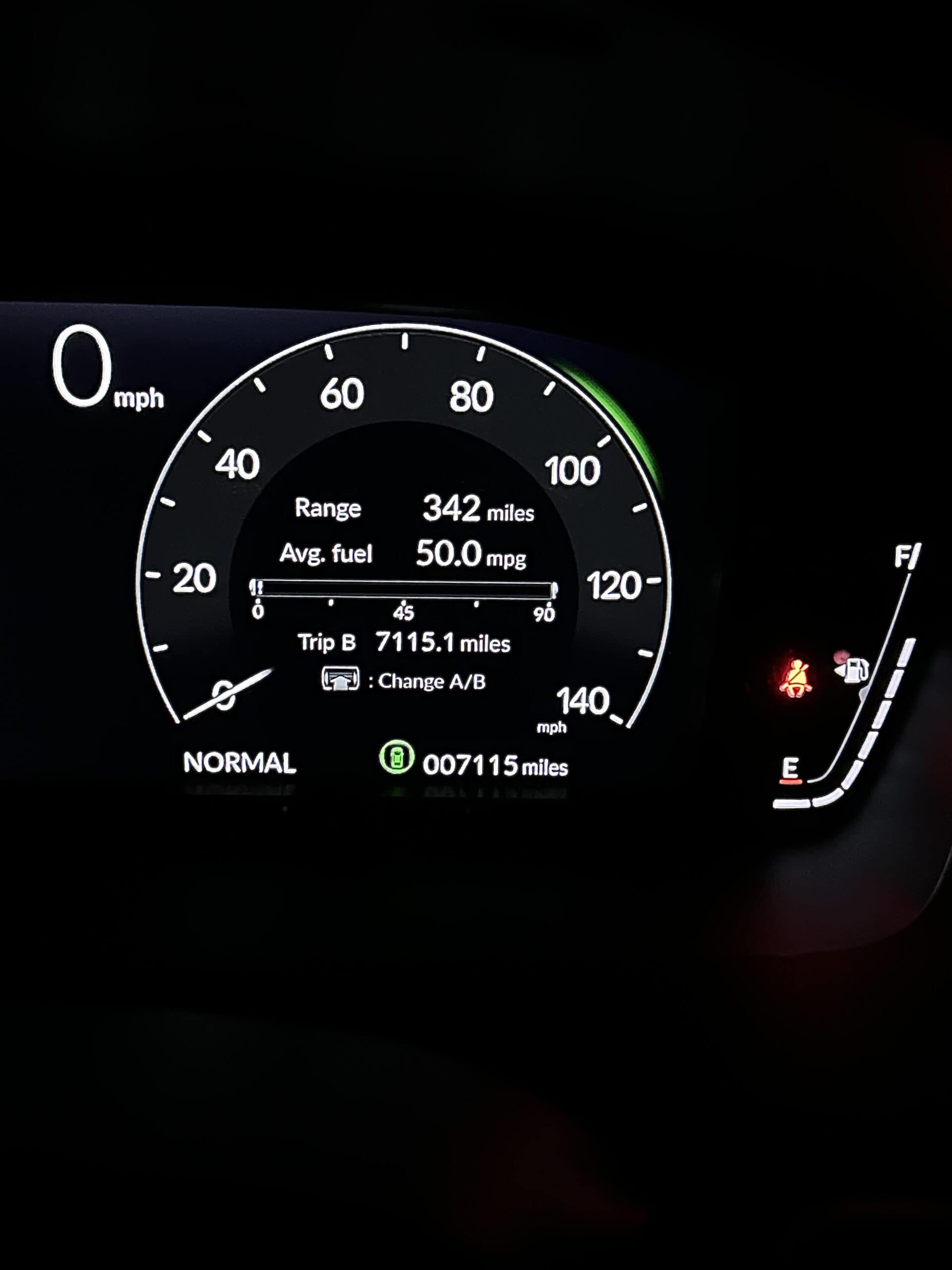civic odometer.