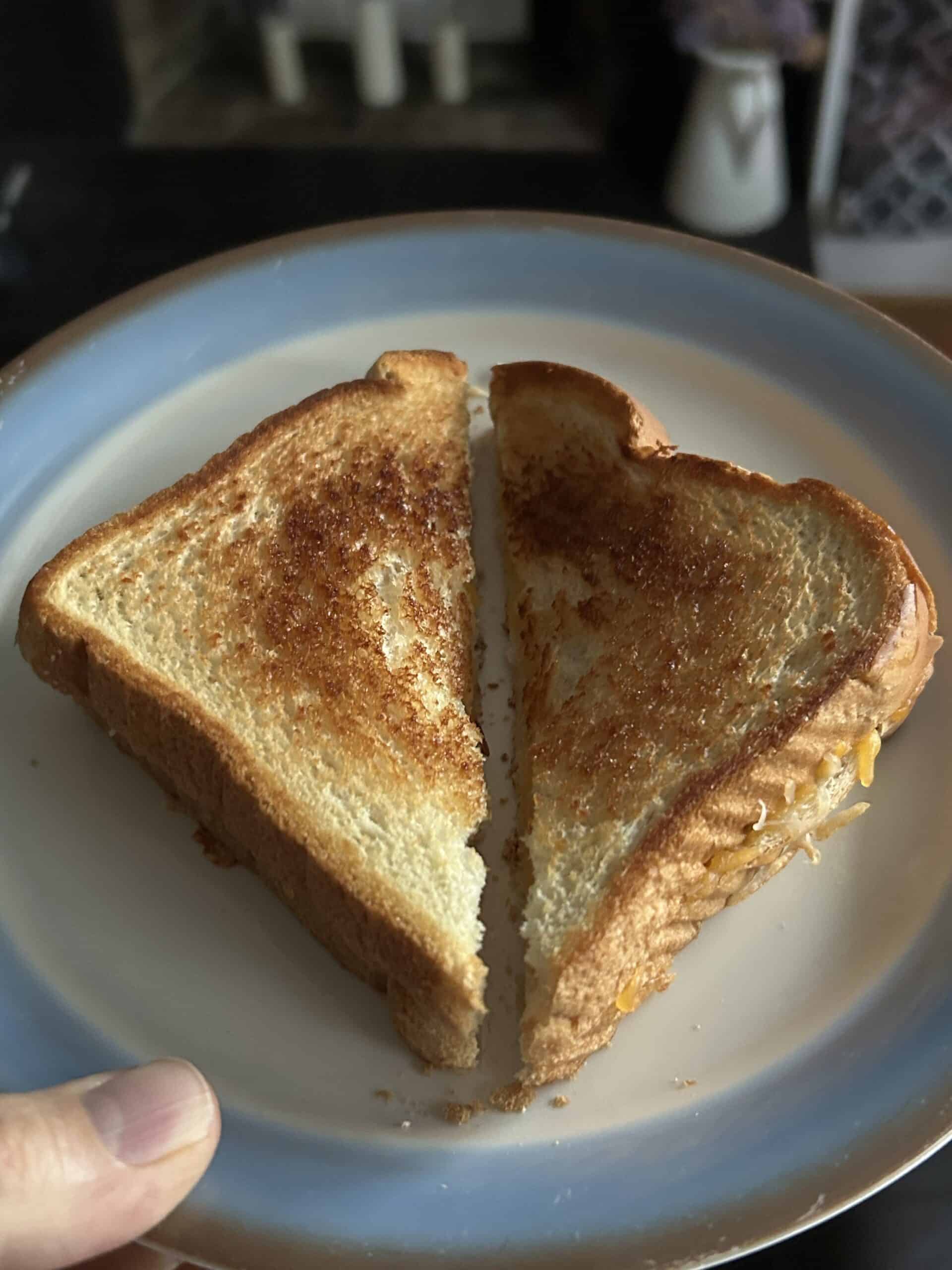 grilled cheese sandwich.