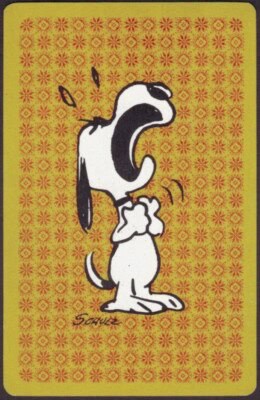 Snoopy crying.